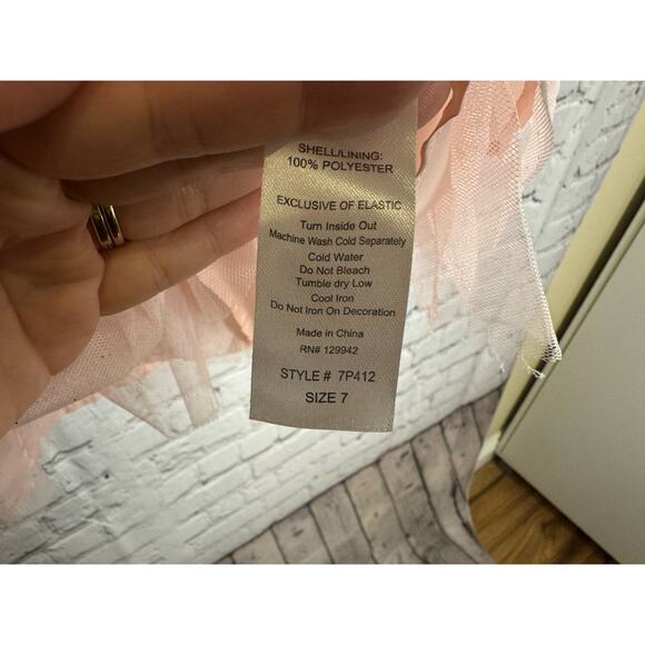 Girls Tutu Skirt and Sequin Party‎ Skirt and Top Set Size 7 - Picture 7 of 8